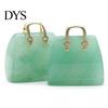 Ornamental Handbag Statue Hand Carved Fine Texture Anti-fade Not Easy to Break Home Decor Wide Application Exquisite Faux Crystal Model Desktop