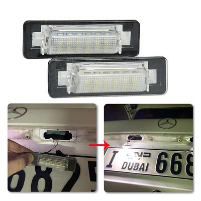 LED Car License Plate Number Lamp For Mercedes-Benz W210 4D W2020 Sedan Facelift 98