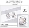 2024 Light Luxury 925 Sterling Silver Freshwater Pearl Stud Earrings for Women