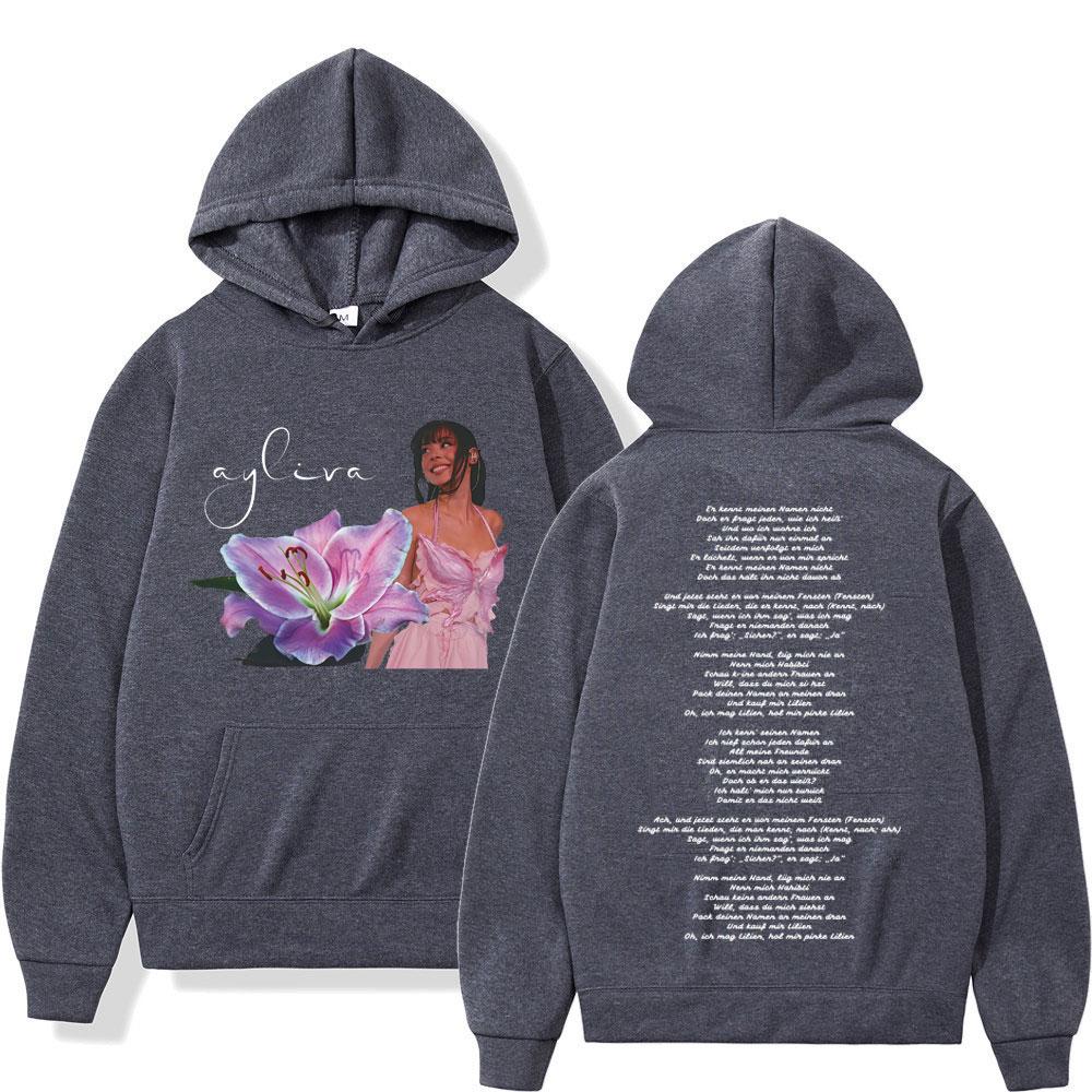 Singer Die Ayliva Tour  Hoodie Men Women Fashion Clothing Pullover Long Sleeves Casual Loose Aesthetic Trendy Sweatshirts