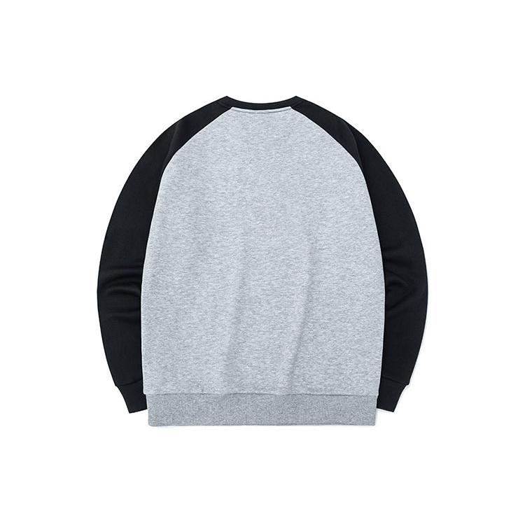 ANTA Sweatshirts Men's Gray Crew Neck Moderate Regular 952147768-1