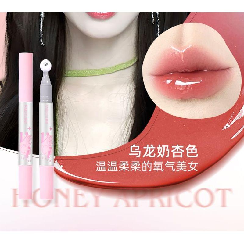 VEECCI - Crystal Clear Roll-On Lip Gloss Pen - 6 Colors