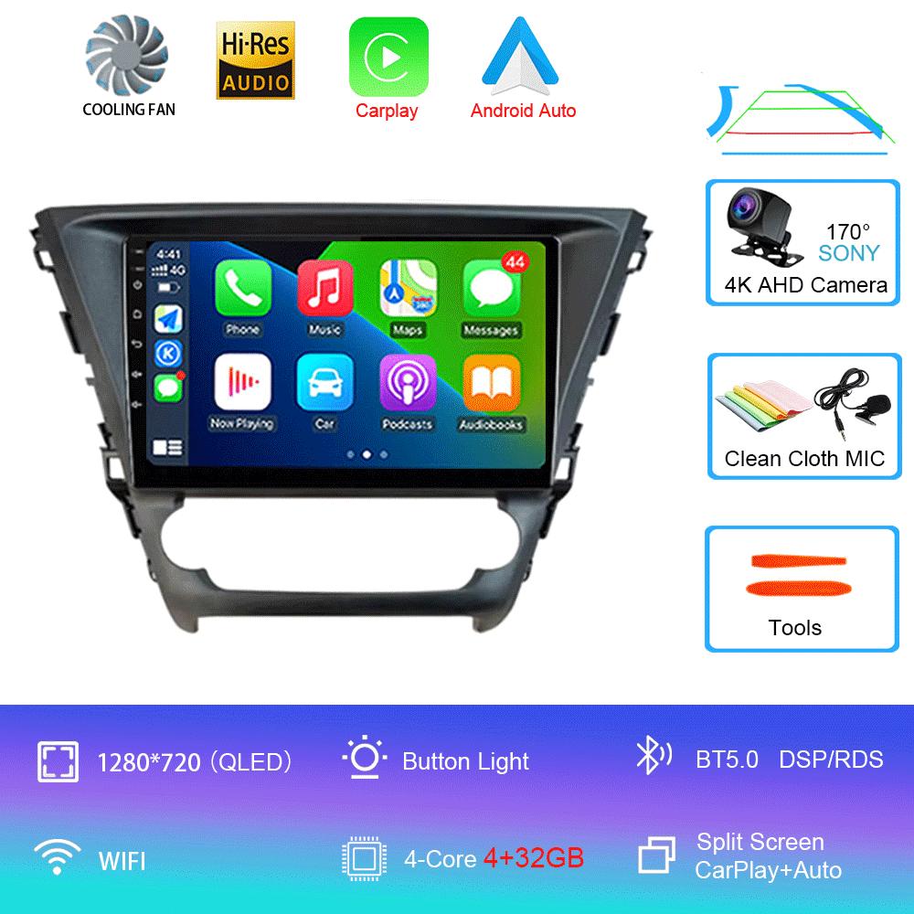 For Toyota Avensis 2018 2019 2020 Car Radio Multimedia System Navigation GPS Stereo CD Player Android 14 Auto BT No 2 Din DVD