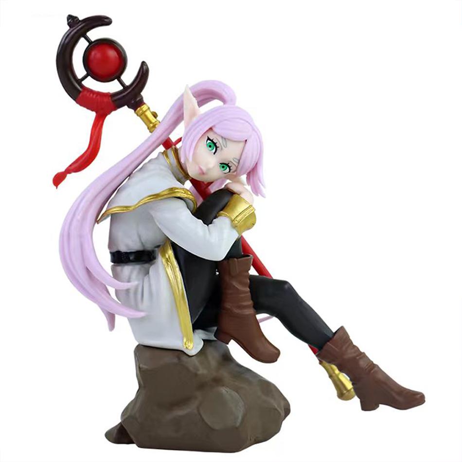 13cm Frieren Beyond Journey's End Anime Girl Figure Noodle Stopper Sousou No Frieren Action Figure Collectible Model Doll Toys