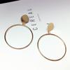 Korean-Style Fashionable and Versatile Hoop Earrings—Smooth, Simple, and Exaggerated European and American Style.