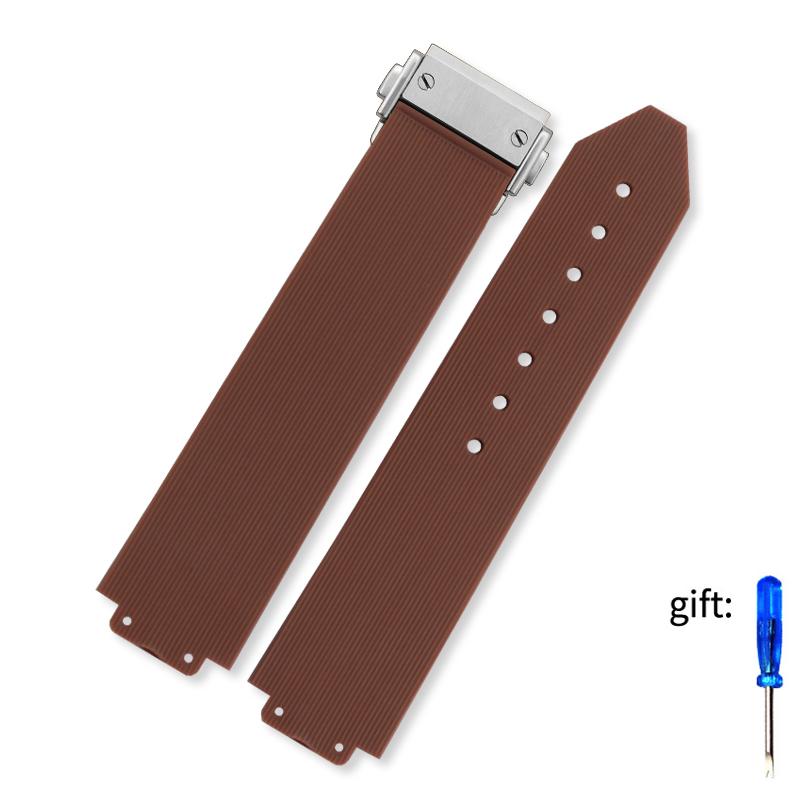 20mmX13mm For Hublot Female Women Rubber Strap Quartz Fusion Silicone Watch Accessories Band Wrist Band 18mm Watch Buckle