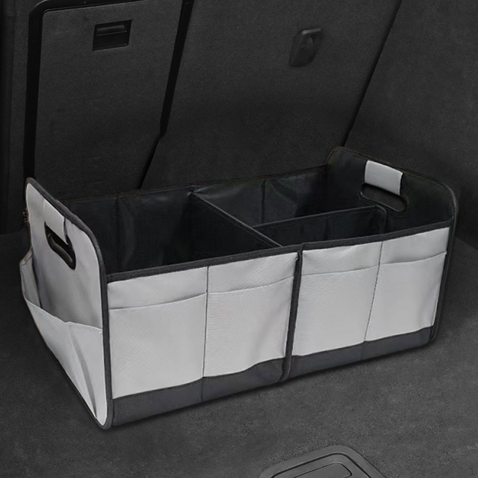 

Car Trunk Organizer Box Large Capacity Collapsible Accessories Versatile Multi серый