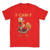 Funny Rooster F CAW F Santa Chicken Christmas Creative Print TShirt Women Summer Short Sleeve Round Neck Casual Tshirt Clothing