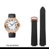 For Cartier Blue Balloon Nylon Canvas Belt Black Knight Watchband Convex Interface Men's Accessories Bracelet 20.12mm