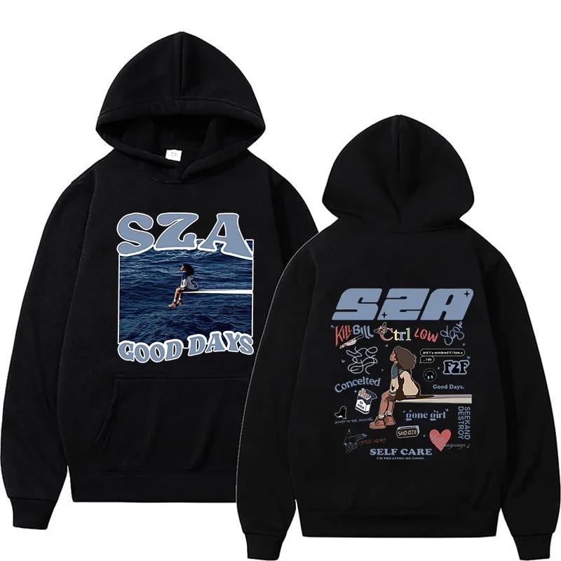 Men's and Women's Hooded Sza Drive Sweatshirts Fashion Aesthetic Graphic Autumn Winter Unisex Long Sleeve Clothes