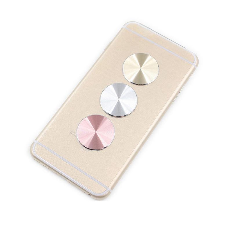 Magnetic Car Phone Holder with Metal Patch - Customizable Aluminum Alloy Design