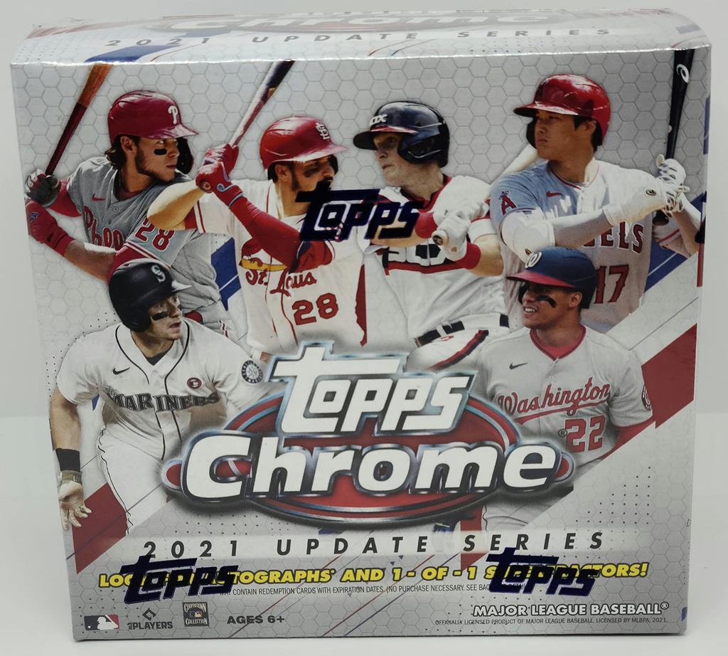 MLB 2021 Topps Chrome Update Baseball Mega Box Topps Chrome Update Baseball Mega Box Карточка Главной лиги бейсбола