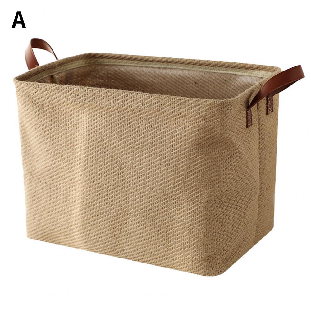 Foldable Storage Basket Decorative Dense Stitches Fabric Dirty Clothes Basket for Laundry Simple Wardrobe Storage Basket
