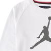 Jordan Kids Logo Print Round Neck Long Sleeve Sweatshirt Kids Sweatshirt Light-Bone HA5072-040