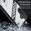 for Samsung galaxy A35 A55 5G shockproof phone case with invisible stand camera protection