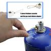 Gas Canister Adapter Small Metal Design for Stove Camping Quick Connecting Propanes Tanks Refueling Outdoor Cooking Tool
