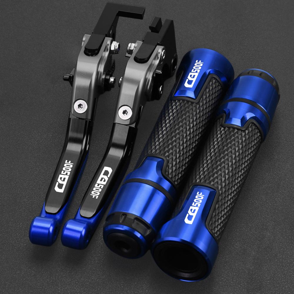 Motorcycle Aluminum Adjustable Brake Clutch Levers Handlebar Grips FOR HONDA CB500F CB 500F 500 F 2013 2014 2015 2016 2017