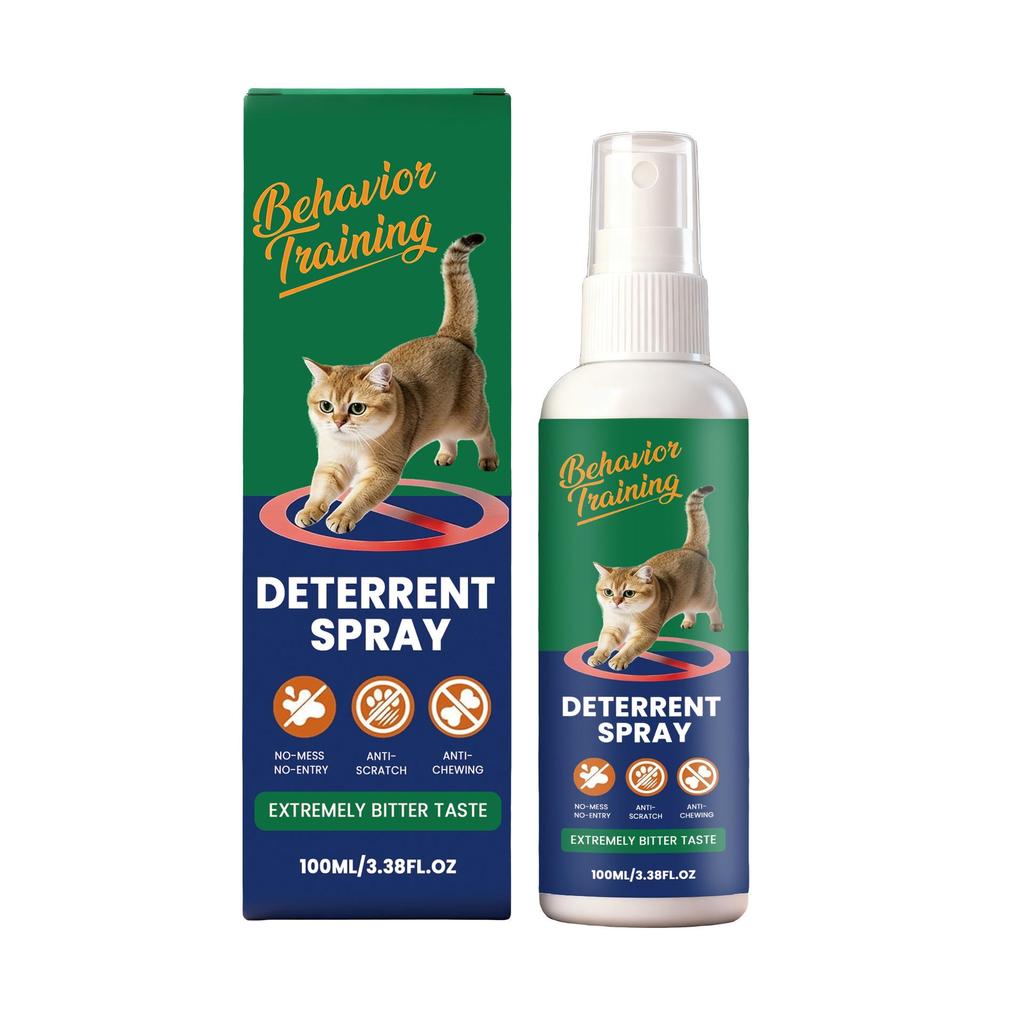 Cat Repellent Spray: Prevents Scratching & Deters Cats from Courtyard, Balcony, & Doorway.