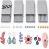 Handmade Jewelry Making Supplies 4Pcs Clay Gel Ball Roller Maker Tool, 2mm 3mm 4mm 5mm Bead Roller, Multi Groove Shaping Molds for DIY Earring, Flower