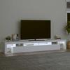 Vidaxl Szafka Pod Tv Z Oświetleniem Led, Biała, 260X36,5X40 Cm