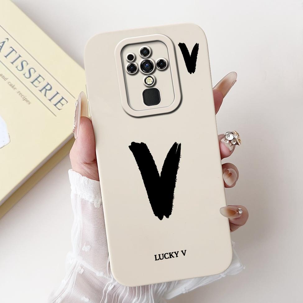 For Tecno Camon 16 16Pro CE7 CE7j CE9h Cover For Tecno Camon 16 Pro Case Simple Fashion Letters Pattern Design Silicone Bumper