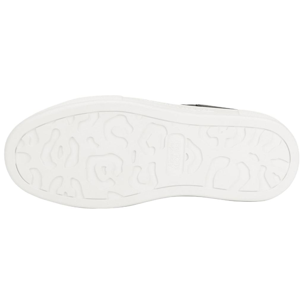 (WMNS) Alexander McQueen Deck Skate Plimsoll Shoes 'Core Black White' Women's 697121WIAB61070