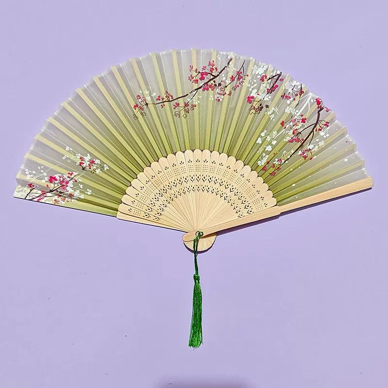 Traditional Folding Fan for Summer, Portable Folding Fan for Hanfu Dance, Qipao Show, New Chinese Style, Portable Gift Bamboo Fan