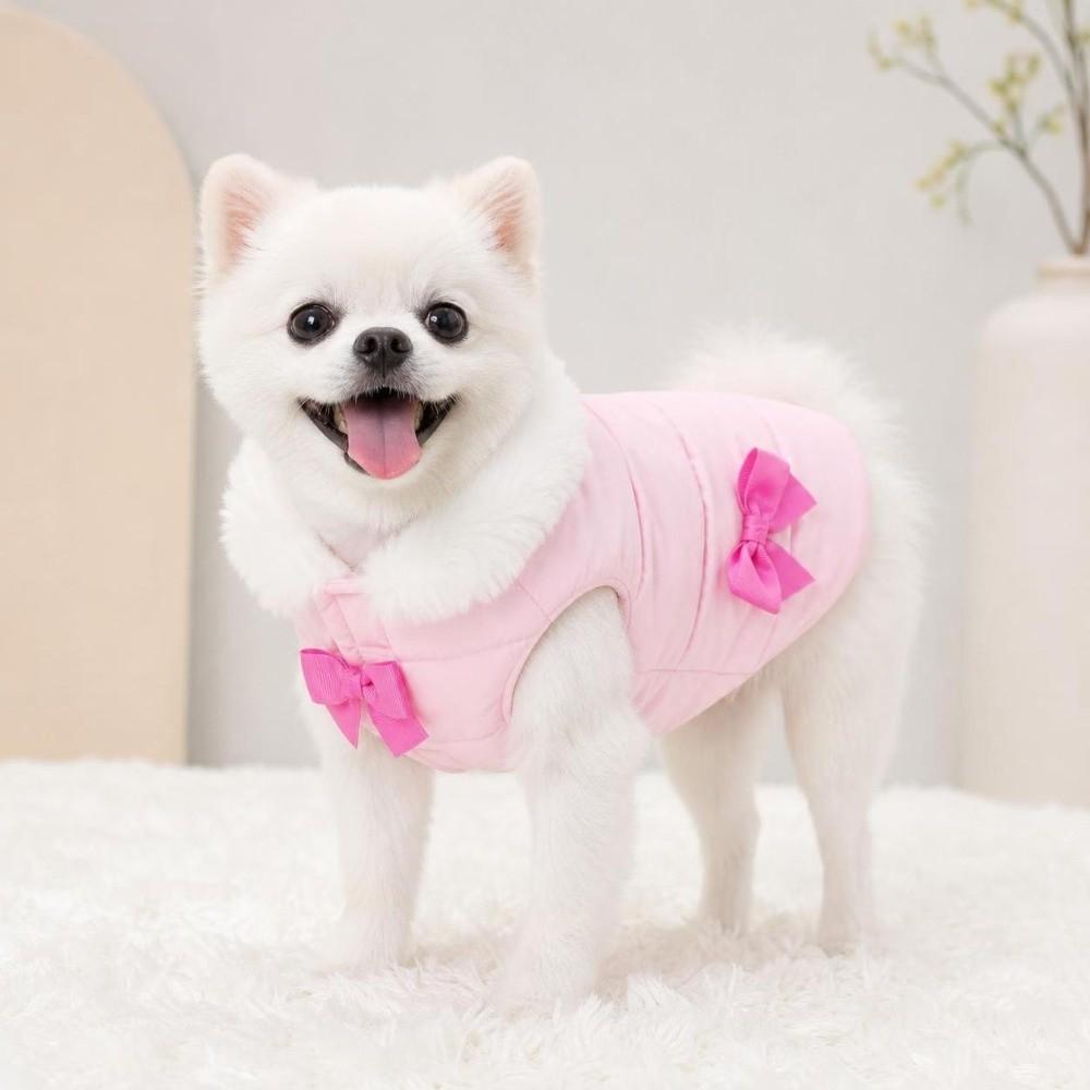 Winter Dog Hiking Jacket Plush Lining Dog Vest Coat Fashion Dog Bodysuit for Small Medium Dog