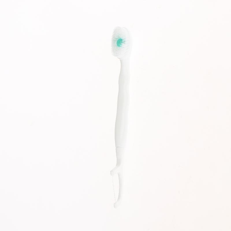 8/16Pcs Portable And Individually Packaged 3-In-1 Brush Head Toothbrush Floss Disposable Toothbrush For Adults On Business Trips