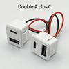 Space Saving USB and Type C Power Socket With Wide Compatibility for Various Electronics