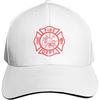 Firefighter Maltese Cross Graphic Baseball Cap Polyester Adjustable Casual Hat for Adults