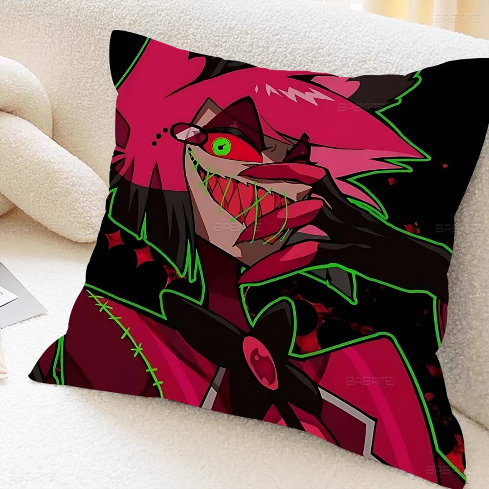 Popular Anime H-Hotel H-Hazbin Alastor Pillow Cover Design Cushion Cover Decor Holiday Decorati