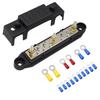 Power Distribution Block Bus Bar 48V DC 150A Battery Busbar Terminal Set Stable Current Electrical Supplies for Solar Wiring