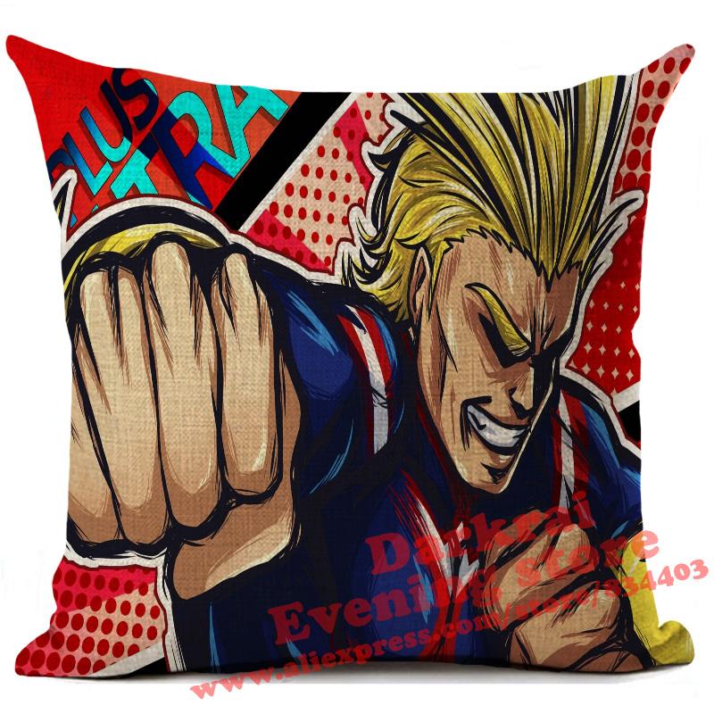 My Hero Academia Cushion Cover Cartoon Anime Throw Pillows Living Room Sofa Home Decoration Pillowcase