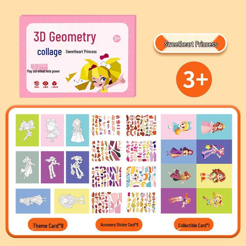 

3D Geometric Puzzle Kit for Children - DIY Handmade Toy for Boys and Girls