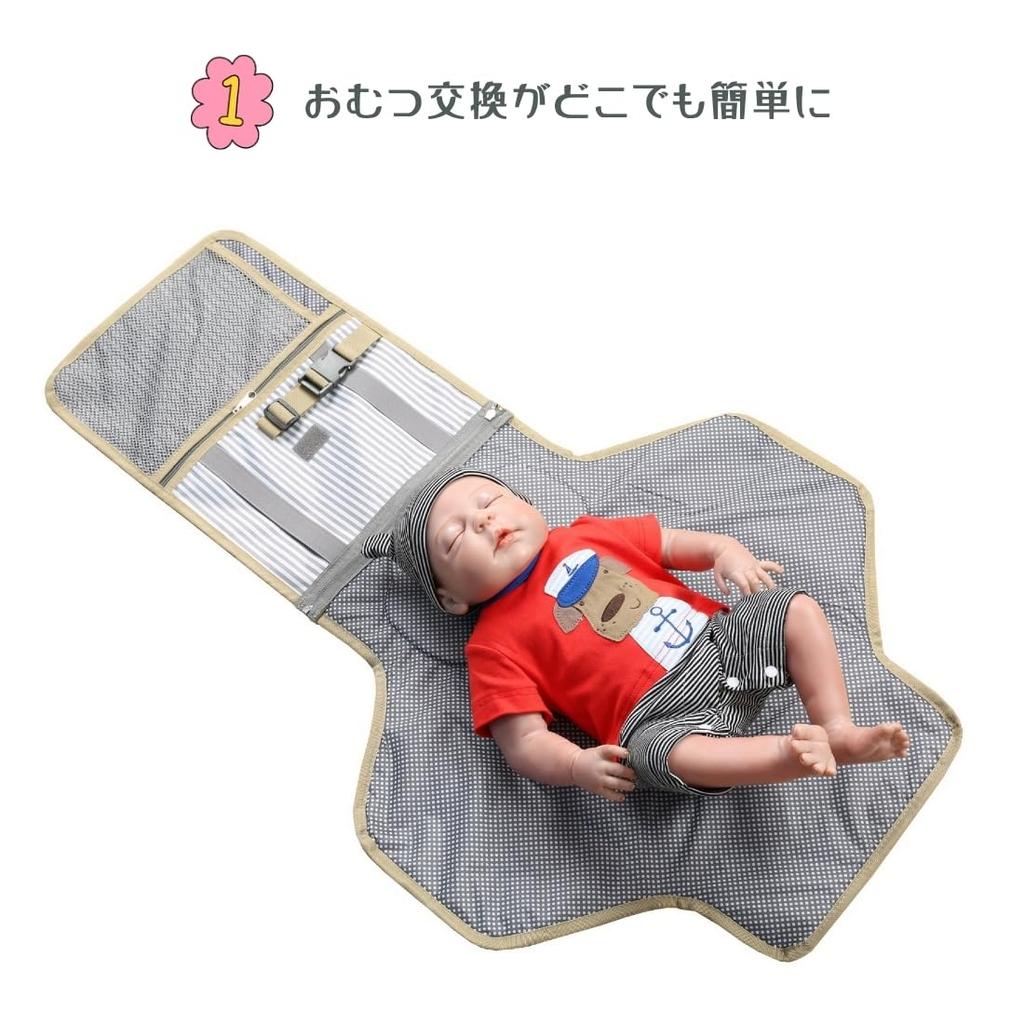 Argyle Foldable Diaper Changing Pad Portable for Baby with Storage Perfect for Newborns and Simple and Cute Design for Pouch, Travel, Convenient,