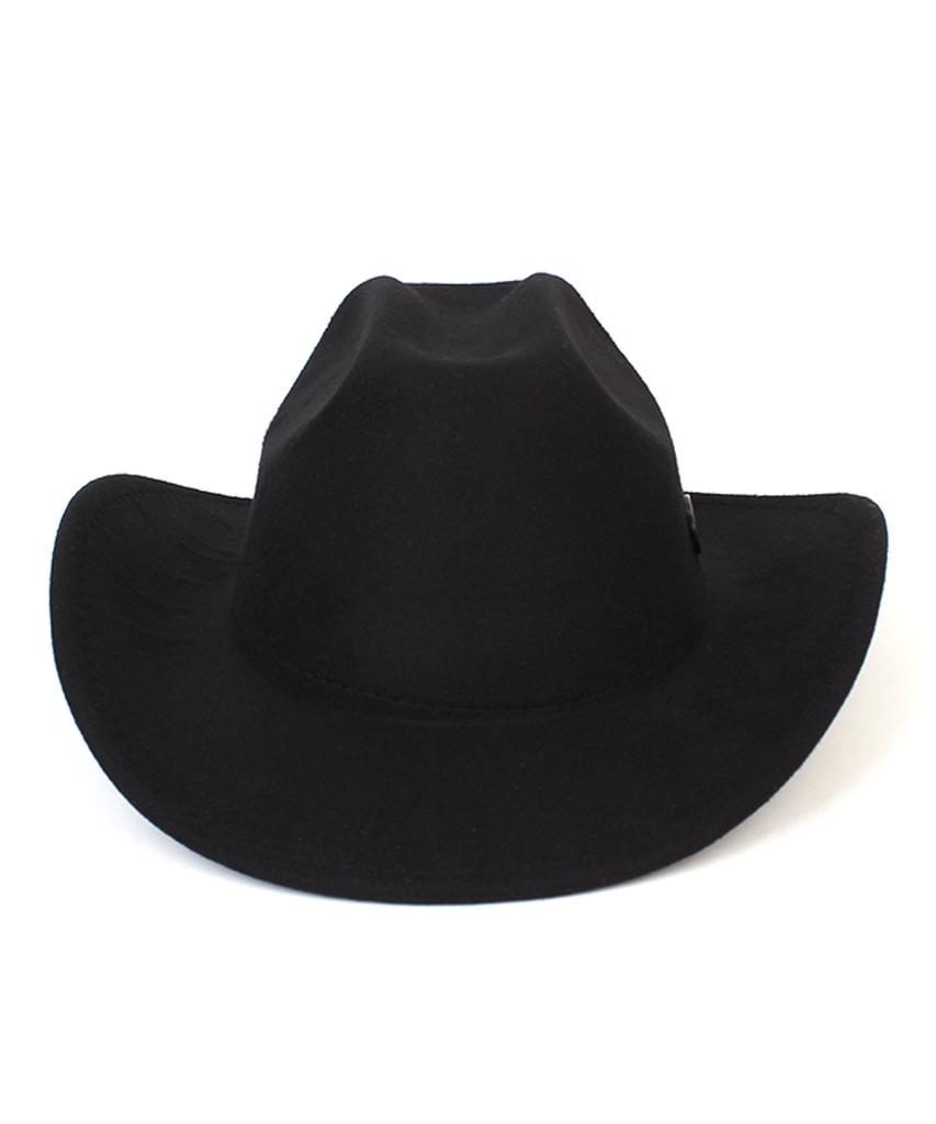 Western Wool Black Fedora Cowboy Fedora