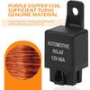 12V 40A Relay, Auto Replacement Parts 4 Pin Relay, Universal Car Vehicle Motor Fuse Motor Switch Power for Fog Driving Light Wire Wiring Harness