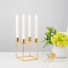 Nordic Household Gold Wrought Iron Candlestick Retro Romantic Wedding Candlestick Candle Holder Table Decoration Ornaments