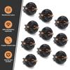 Nomocale 10pcs Car T10 Instrument Indicator Lamp Holder Compact Wedge Base Bulb Socket Bracket