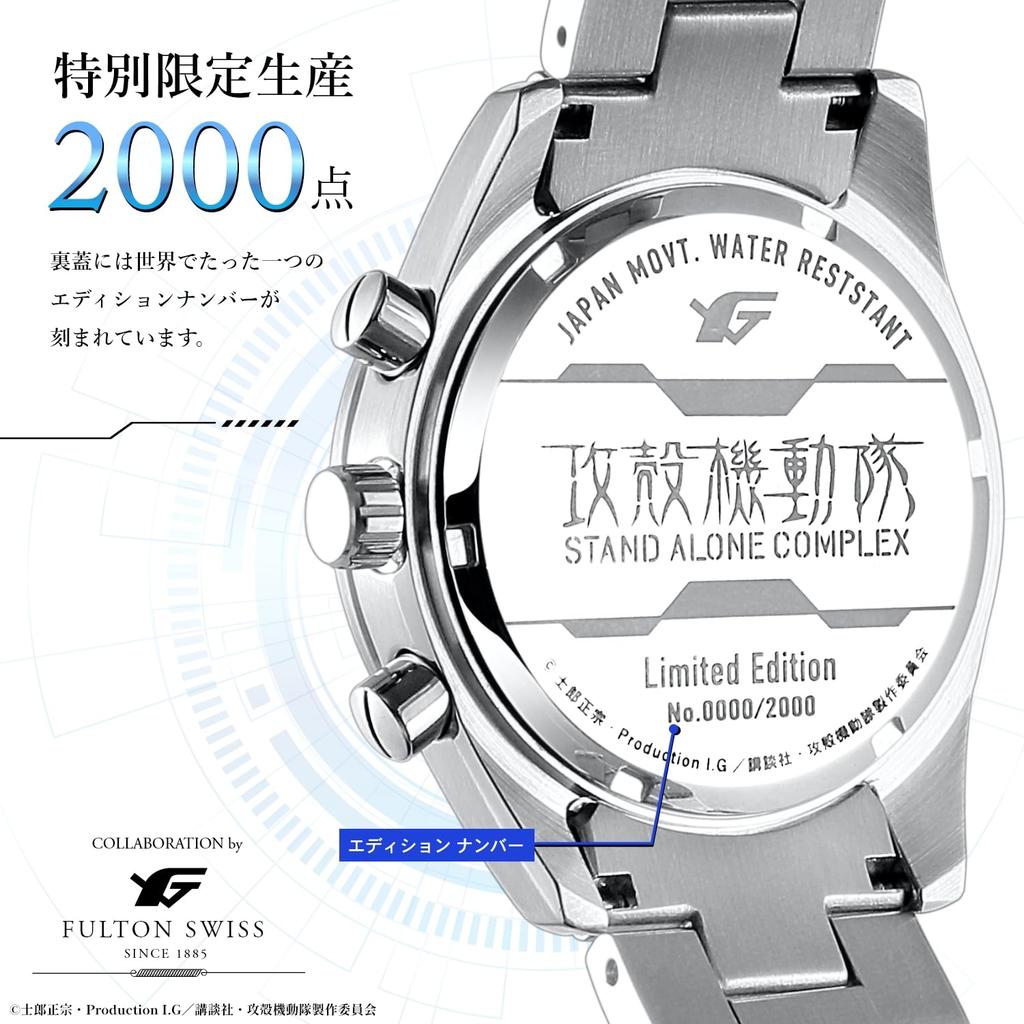 Ghost In the Shell Chronograph Wristwatch Tachikoma Model S.A.C.