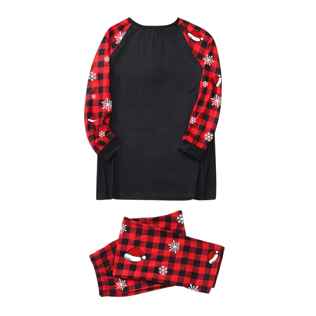 Christmas Prints Family Matching Long Sleeve Tops+Pants Set Family Matching Sets