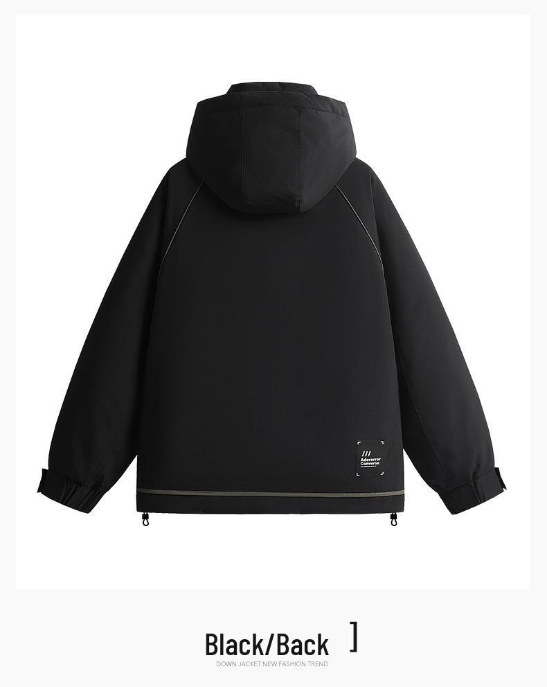 Men's High-Quality Cold-Proof Down Workwear Jacket - Convertible American Outdoor Design