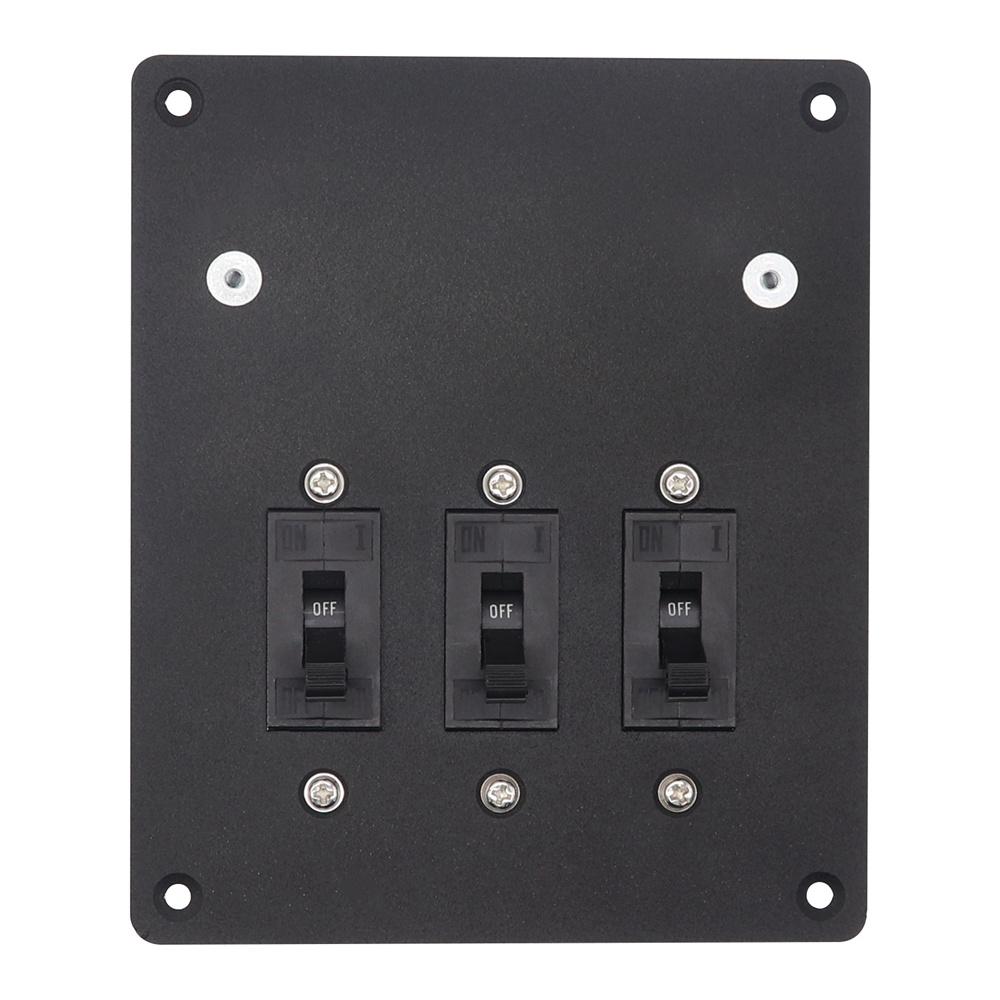 Manual-Off Hydraulic Circuit Breaker with Integrated 5+2Way 100A Busbar Aluminum