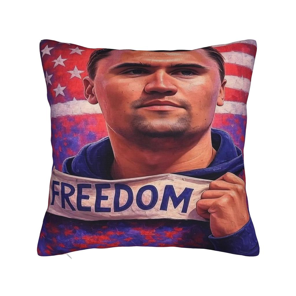 Charlie Kirk Angelic Advocate Pillowcases Morden Pillow Case For Sofa Couch Bed Living Room Soft Pillow Cover