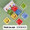 Wooden Face Changing Cube Toys Building Blocks for Cartoon Puzzle Jigsaw Kids Toy Educational Board Game