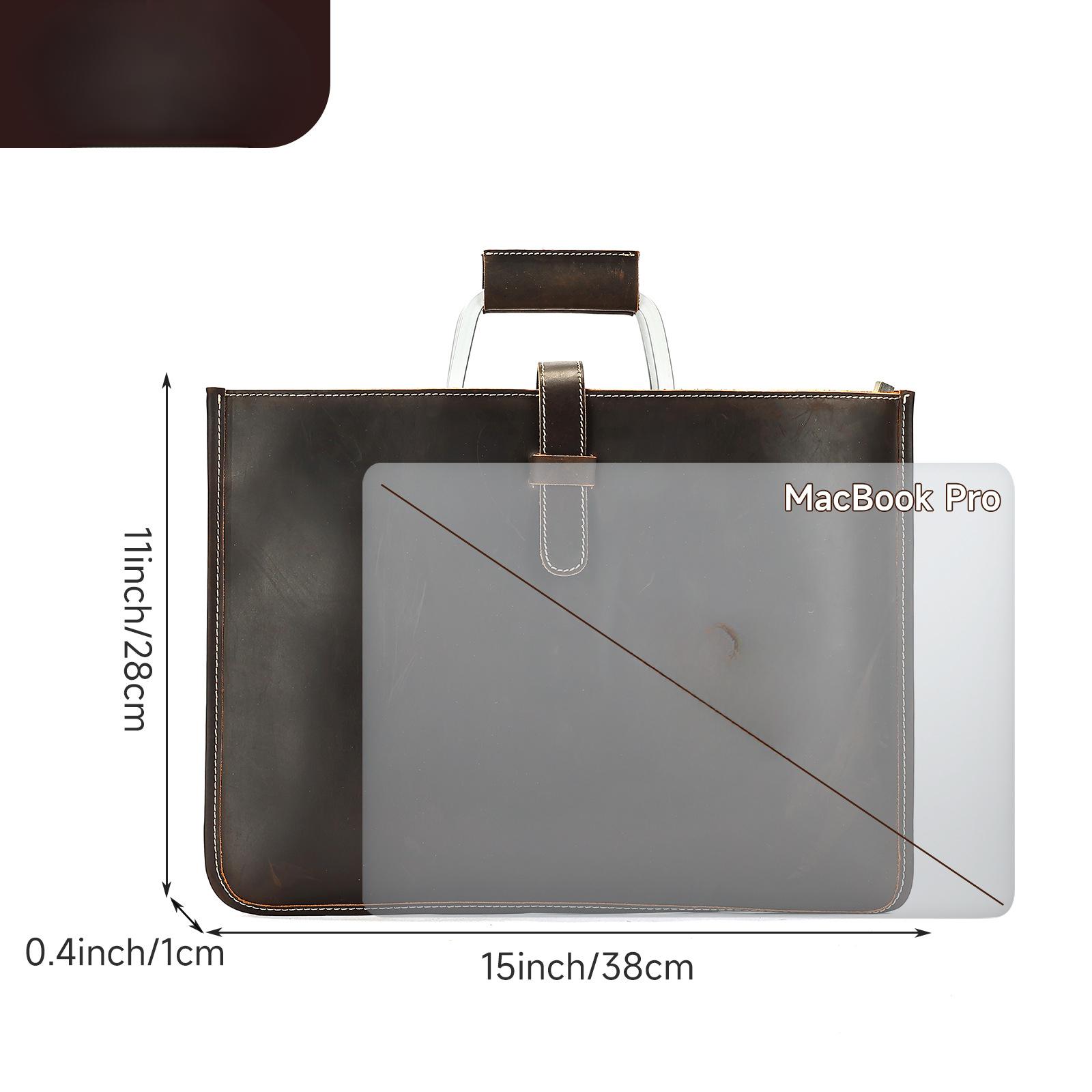 

Men s Bag Retro Men s Single-shoulder Bag Genuine Leather Crossbody Handbag Crazy Horse Leather Denim Bag small колір темно кави