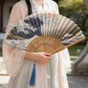 Japanischer Faltfächer Handgefertigt Dekorativ Kanagawa Welle Faltbarer Fächer Handgehalten Vintage Handfächer Antiker Stil Faltfächer