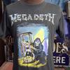 Vintage 1992 Megadeth Metal Rock Concert tour 90s Countdown Europe Zacht vervaagd katoen 90s muziekfan band t-shirt