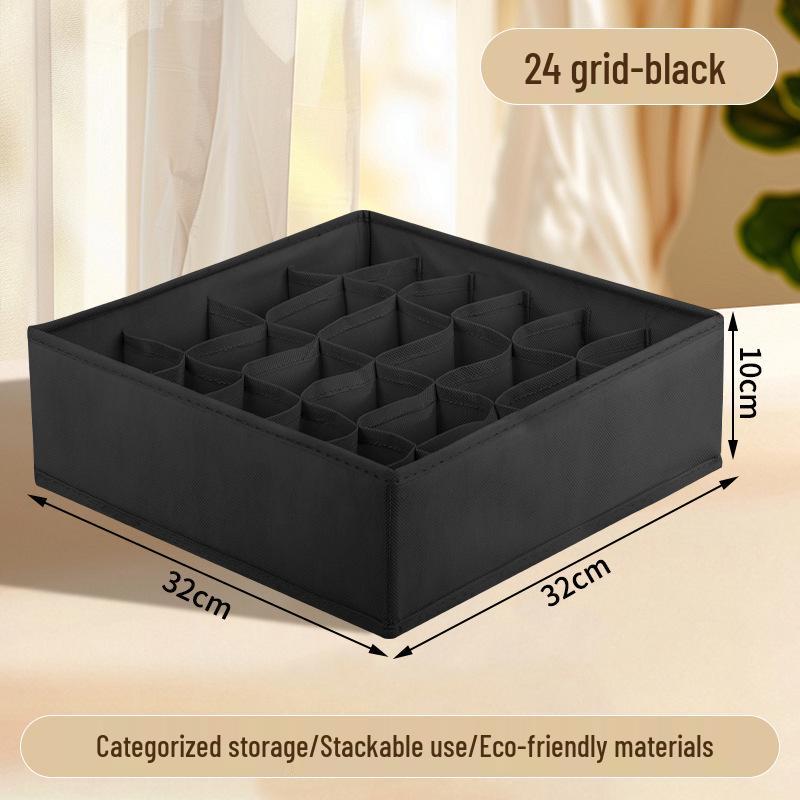 Stoff-Aufbewahrungsbox für Socken, Unterwäsche und BHs - Deckellos, Waschbar und Faltbarer Organizer